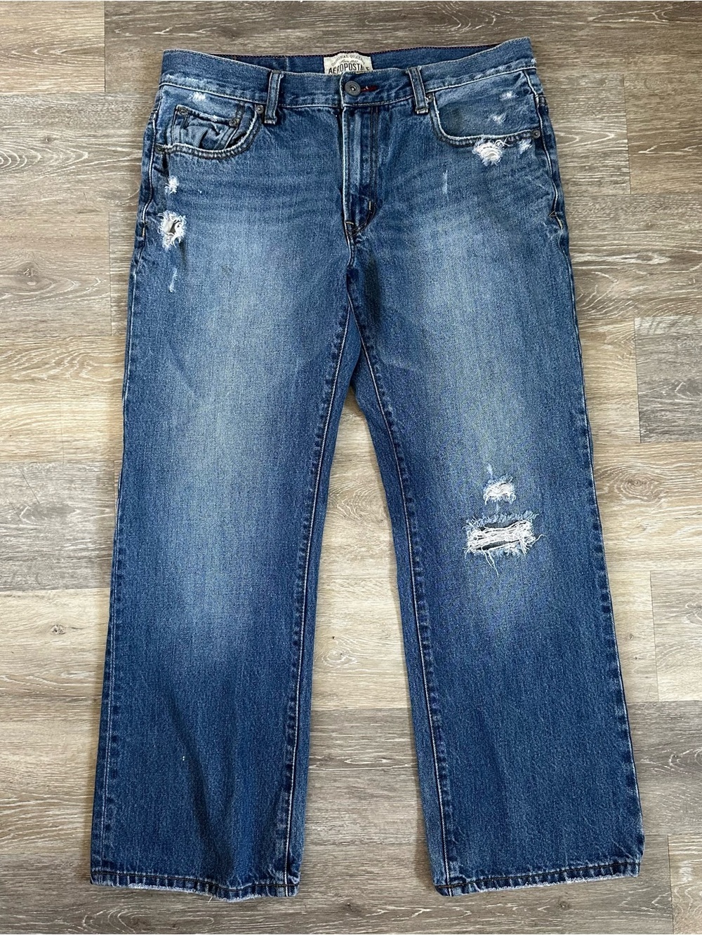 Men’s Y2K original boot cut dark wash Aeropostale jeans Sz 32x30 - Picture 2 of 7